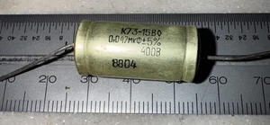 Kondensator 0,047uF 400V PETP Axial AUDIO K73-15V/NOS Menge 150 Stück + - Bild 1 von 6