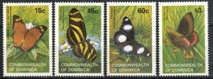 Sello Dominica 768-771 - Mariposas - Imagen 1 de 1