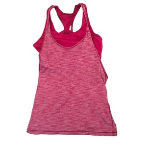 Camiseta sin mangas LULULEMON Twist & Toil jaspeada roja rubí - talla 6 - Imagen 1 de 5