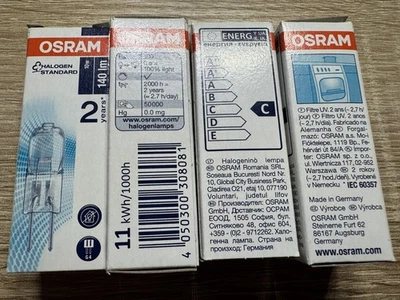 4 X Osram Halogen Halostar G4 Lampade Da Forno 10 W 64418 2800K In OVP (TM) - Immagine 1 di 2