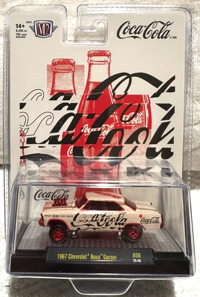 M2 Machines~ Coca-Cola~ 1967 Chevrolet "Nova" Gasser*** Chase  (1 of 750) - Image 1 of 2