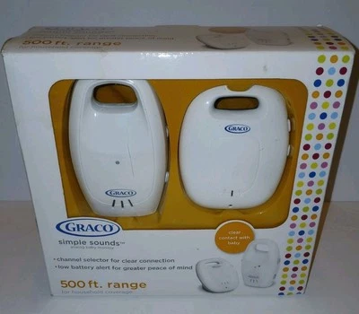 Аналоговый детский монитор Graco Simple Sounds 500 футов новый в коробке непроверенный  - Изображение 1 из 4