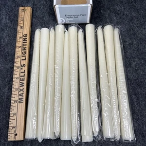 11pc Fragrance-Free 10 Inch Taper Candles Elegant Decorative Lighting Home NEW - Picture 1 of 3