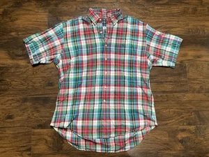 Polo Ralph Lauren Blake Herren XLarge kariertes Kurzarm Button Down Hemd - Bild 1 von 3