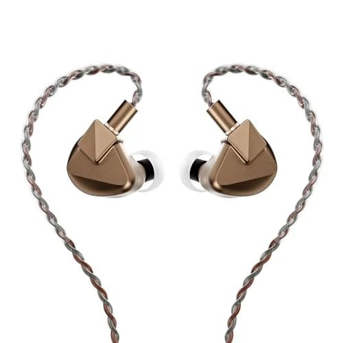 LETSHUOER S12 Ultra HIFI Wired Earphones 14.8mm In-Ear Mocha shuoer - Image 1 of 4
