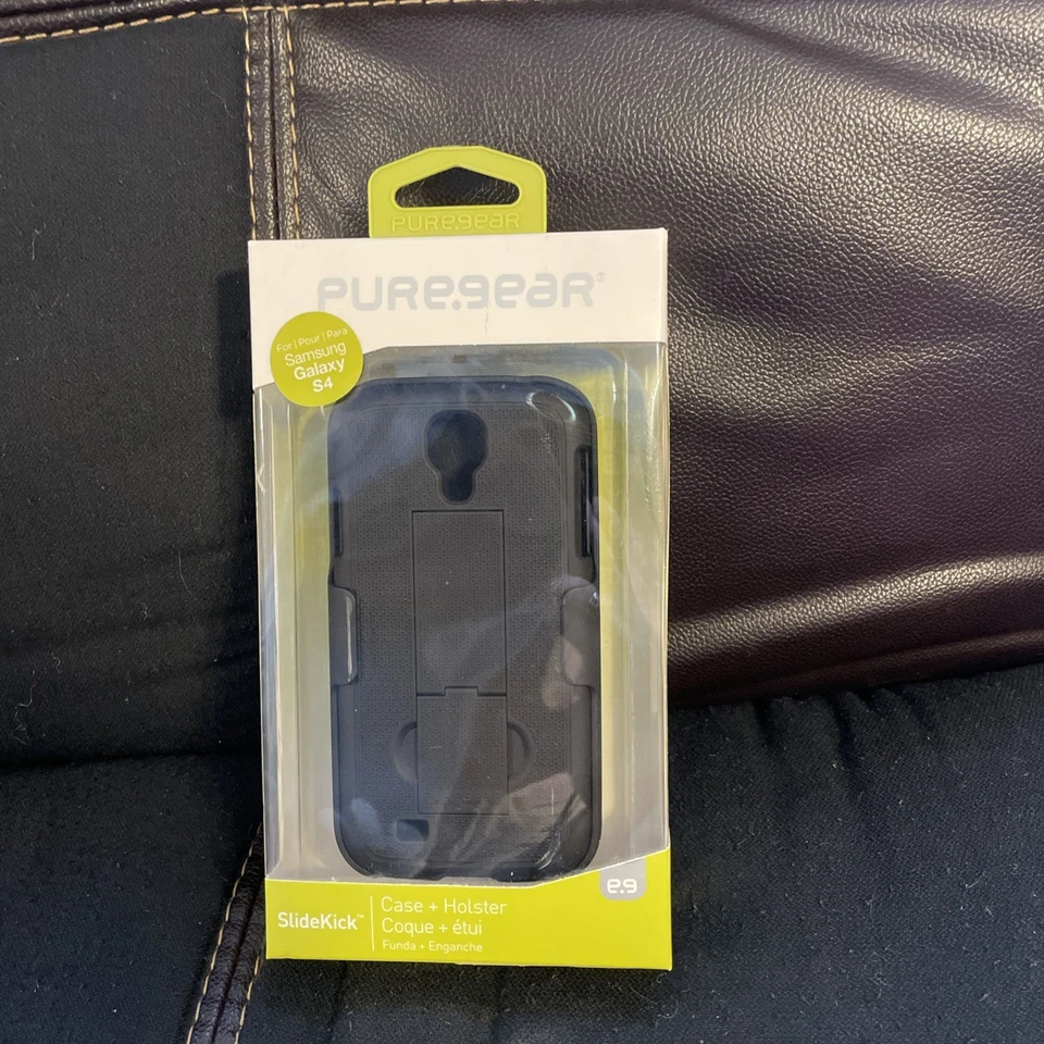 Комбинированный чехол/кобура с откидной подставкой для Samsung Galaxy S4 черный - Изображение 1 из 4