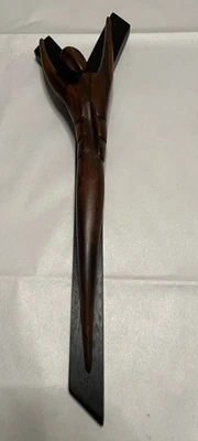 Mcm Frank Lizama Modernista Madera Tallada Crucifijo Corpus de Cristo Y Cruz Foto 1 de 4