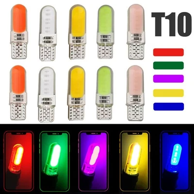 10X T10 501 LED Bulbs Car Interior Canbus Error Free Xenon W5W Side Marker Light - Image 1 of 4
