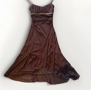 Vintage Dress Fairy Sparkle beaded Babydoll Prom Party Girly 90s Boho S - Picture 1 of 9