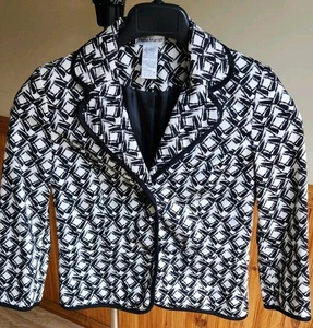 Giacca tuta donna modello Rene Margo nero/bianco -piccola - Foto 1 di 9