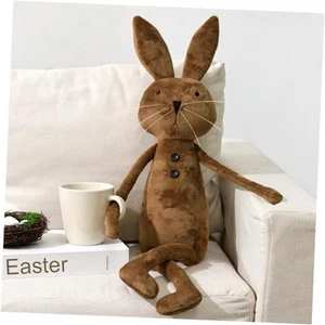 Easter Rabbit Pillows: Soft Plush Brown Rabbit Shaped Easter Pillows, Cute - Picture 1 of 7