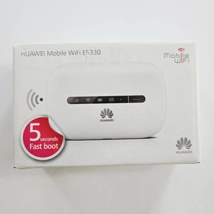 NIB Huawei Mobile WiFi E5330Bs-6 Portable 3G Wi-Fi Hotspot Router in White - Picture 1 of 6