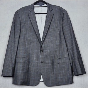 BROOKS BROTHERS Explorer Suit Jacket Mens 46R Gray Windowpane Regent Fit Career - Picture 1 of 17