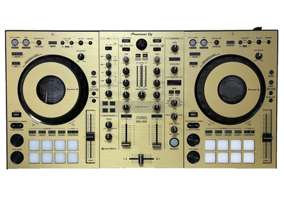 Pioneer DJ DDJ-800 with Genuine Gold Skin, Power Supply and Deck Saver Tested - Image 1 of 4