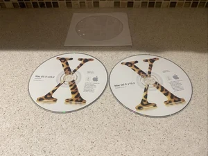 Apple Mac OS X v10.2 Jaguar Install Discs 1 & 2 Macintosh Operating System 2002 - Picture 1 of 1