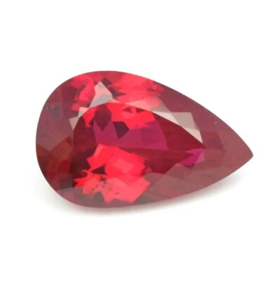 AAA Grade Natural Mozambique Blood Red Ruby Pear Cut Loose Gemstone 18x11MM - Image 1 of 4