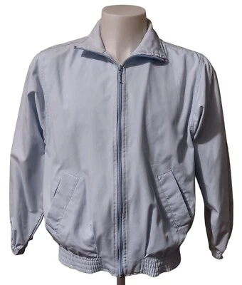 Chaqueta Sterling Bay Para Hombre Talla M Bolsillos Mangas Largas Azul Claro Cremallera Completa Foto 1 de 4