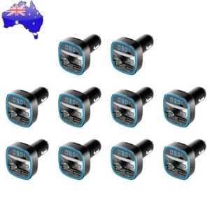 Car Bluetooth-compatible 5.0 FM Transmitter MP3 Player Fast Charging USB Charger - Zdjęcie 1 z 12