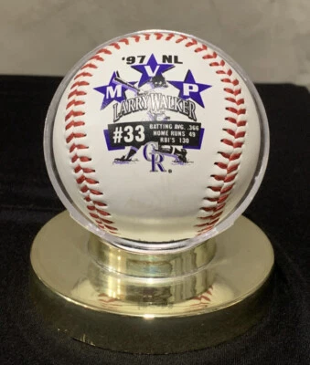 Larry Walker  ‘97 MVP Signed Baseball  - Image 1 of 4