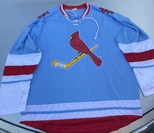 ST. LOUIS CARDINALS ST. LOUIS BLUES HOCKEY JERSEY SGA SIZE XL 9-15-23 NIB