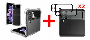 Samsung Galaxy Z Flip 3 5G Case Clear Shockproof Protective Hard Slim Cover - Picture 1 of 11