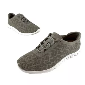 Sneaker forate Cole Haan Zerogrand Genevieve taglia 6,5 B grigie nabuk W08638 - Foto 1 di 10
