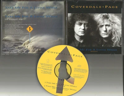 David Coverdale Jimmy Page Take me for EDIT PROMO CD Single Led Zeppelin Foto 1 de 2