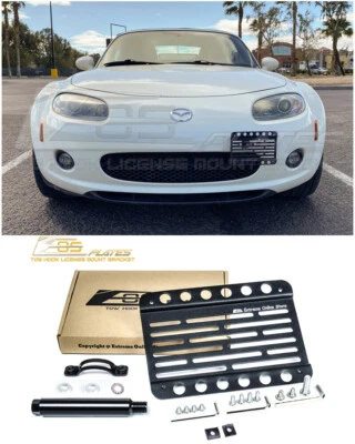 Placa EOS para 06-08 Mazda MX-5 Miata NC gancho de remolque delantero soporte de montaje de licencia Foto 1 de 4