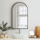 Oikiture Wall Mirrors 86x50cm Arched Makeup Mirror Bathroom Home Decor