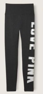 Victoria’s Secret PINK ACTIVE Cotton High Waist Grey Full Length Leggings XS £39 - Picture 1 of 5
