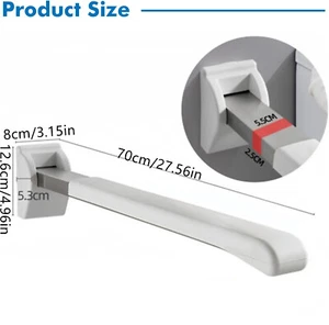 Klappgriff Stützgriffe Stützklappgriffe WC Aufstehhilfe Haltegriffe Bad 70cm - Bild 1 von 18