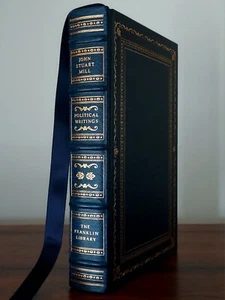 Franklin Library John Stuart Mill Political Writings FINE Leather Liberty Theory - Picture 1 of 14