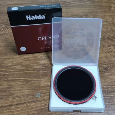 Open Box Haida PRO II CPL-VND 2 in 1 77mm Filter Variable ND 3-7 Stop CPL 2-In-1 - Image 1 of 4