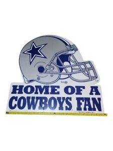 "Home Of A Cowboys Fan" The Party Animal Inc. Sign Dallas Cowboys Team NFL 1991