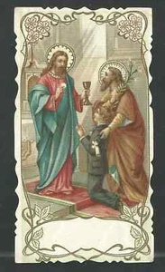 Holy card antico de Jesus santino immagine pieuses estampa - Foto 1 di 1