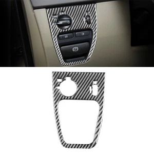 For 2003-2014 Volvo XC90 Carbon Fiber Headlight Switch Button Panel Cover Trim - Picture 1 of 8