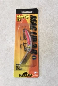 MAG LIP 3.0 Yakima Bait METALLIC SILVER PINK “NFL” Plug Lure Salmon Steelhead - Picture 1 of 5