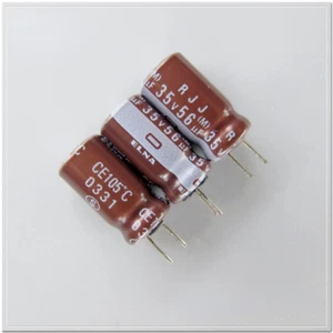 ELNA RJJ 56uF/35V56uF 105℃ audio capacitor 6.3X11.5 short foot replace 47uF/68uF - Picture 1 of 2