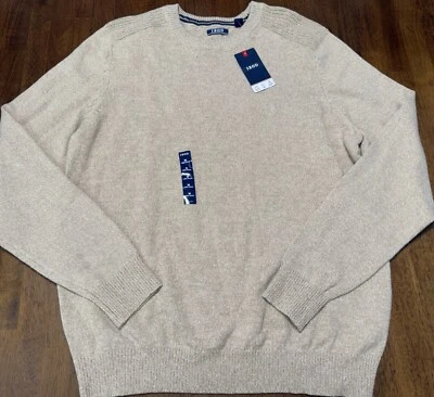 Nuevo con etiquetas Suéter IZOD 7GG Madera de Cedro Caqui Cuello Simulado Para Hombres Talla Mediana NUEVO $60 Foto 1 de 2
