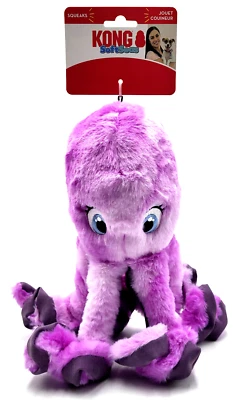 Juguete para perro KONG SoftSeas pulpo grande púrpura suave felpa chirriante tirador y agitador 10,75" Foto 1 de 4