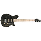 Sterling by Music Man Axis Maple Top Guitar, Maple Fretboard, Trans Black