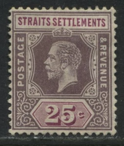 Straits Settlements KGV 1921 25 cents Die 1 mint o.g. - Picture 1 of 1