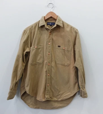 Vintage Ralph Lauren Shirt Boy 12 Brown Overshirt Flannel Cotton Barn Cabincore - Image 1 of 4