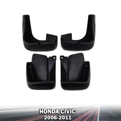 Juego protector contra salpicaduras guardabarros delantero trasero apto para Honda Civic GX 2006-2011 sedán Foto 1 de 4