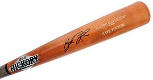 KYLE TUCKER AUTOGRAPHED BROWN OLD HICKORY GAME MODEL BAT ASTROS BECKETT 200451 - Picture 1 of 12