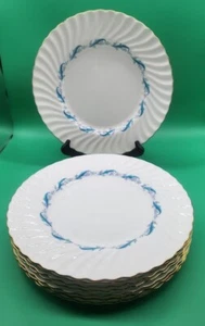 Vintage 1950's Minton S-665 Downing 10.5" Dinner Plate set of 4 Blue & Gold - Picture 1 of 6