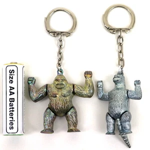 KING KONG ＆ GODZILLA key hold key ring alloy Toy（Set of 2）Vintage 1970s Ark JP - Picture 1 of 12