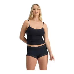4 x Jockey Womens Parisienne Full Brief Underwear Black - Picture 1 of 4