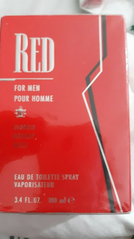 ROJO PARA HOMBRES POUR HOMME GIORGIO BEVERLY HILLS 3,4 FL OZ SPRAY DE INODORO Foto 1 de 1