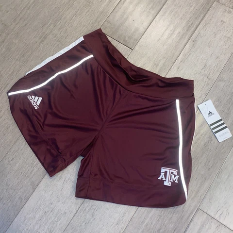 NEW Texas A&M Aggies Shorts Running Adidas Sample Squat Shorts NWT Mens Small Cover